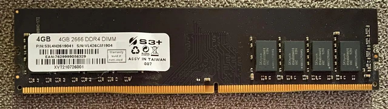 Memória DDR4 4gb 2666 mhz