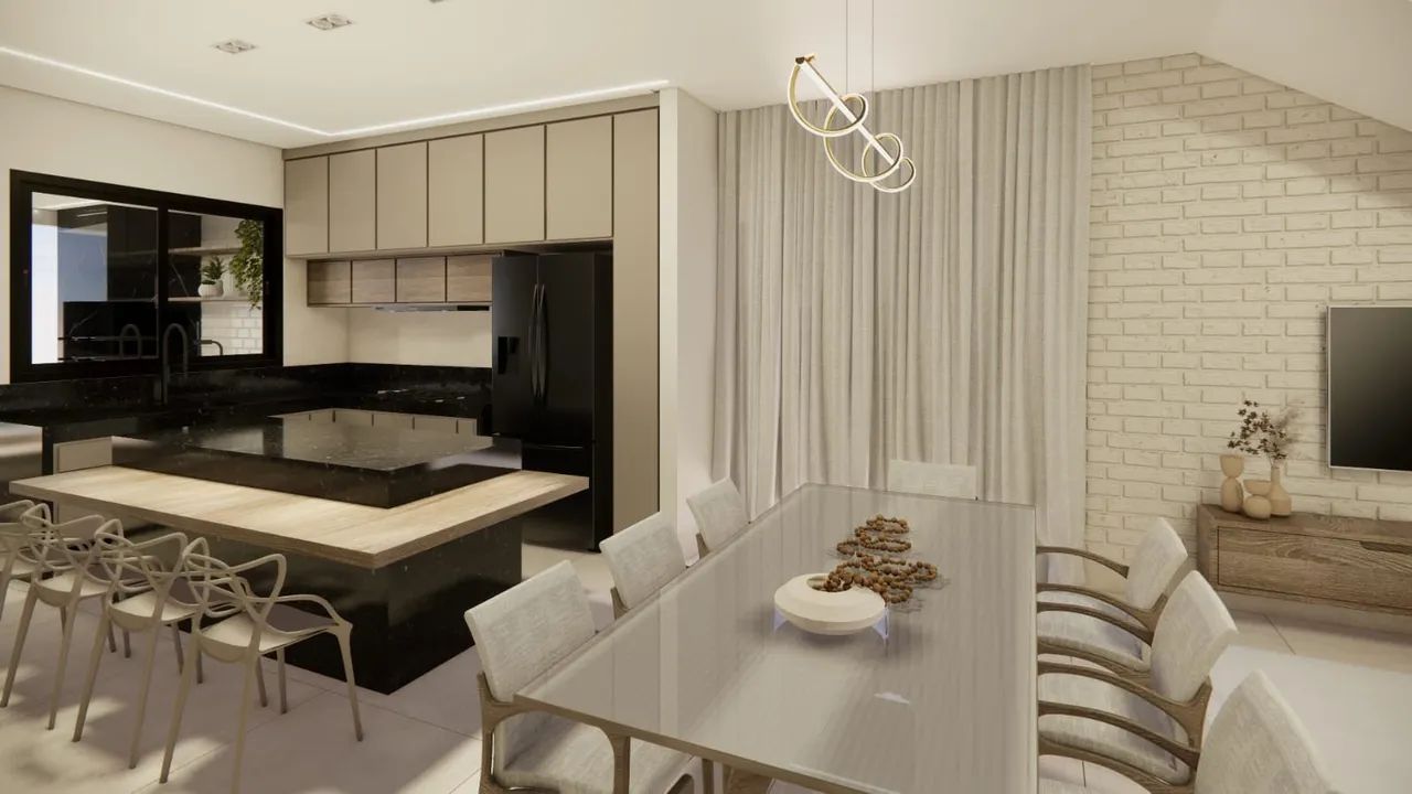 Casa em construção, Ampla e Sofisticada em Dois Pavimentos no Terras Alpha - Foto 4