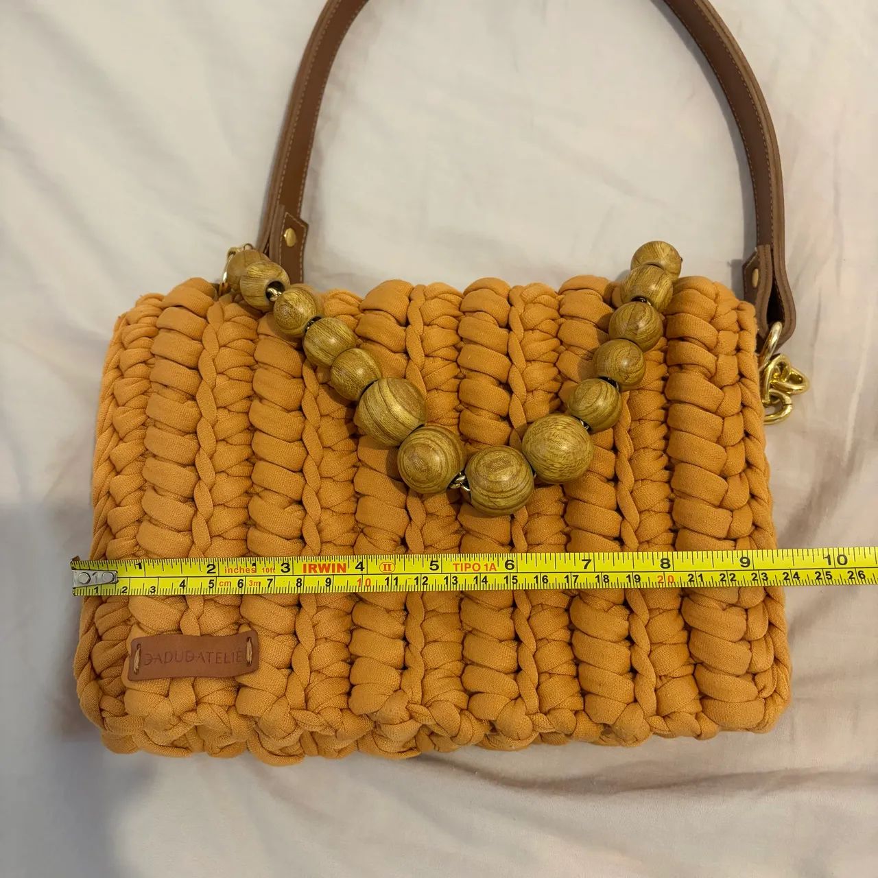Bolsa de Crochê Média- Mostrada - Foto 5