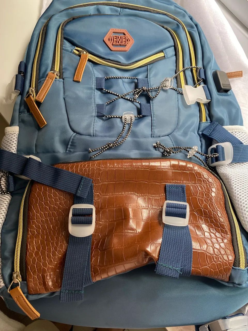 Mochila para viagem/uso geral azul  - Foto 2