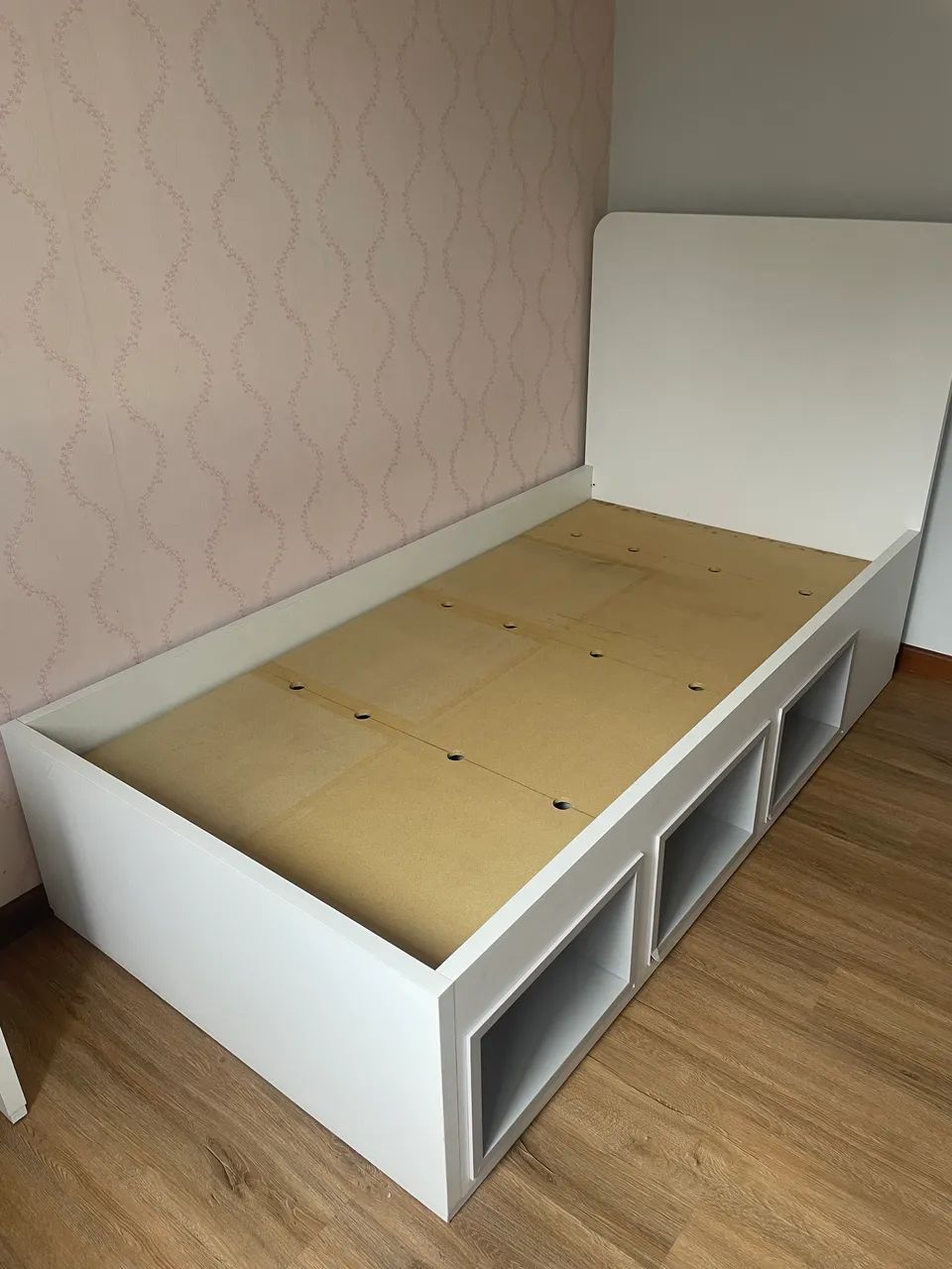 Cama MDF Solteiro c/ Nicho e Cabeceira 2mx1m! - Foto 2