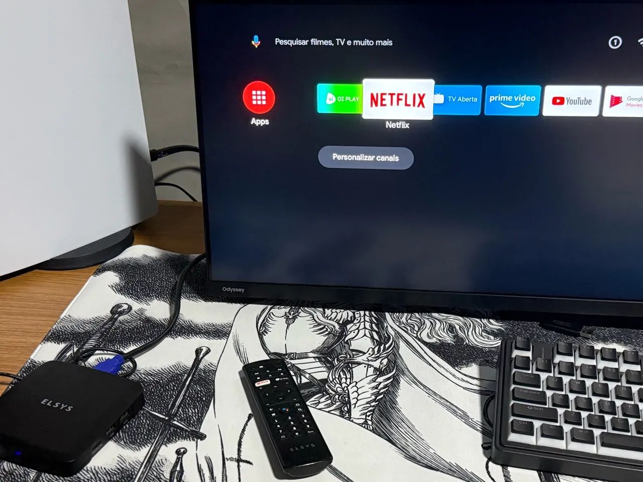 Aparelho Android tv elsys 