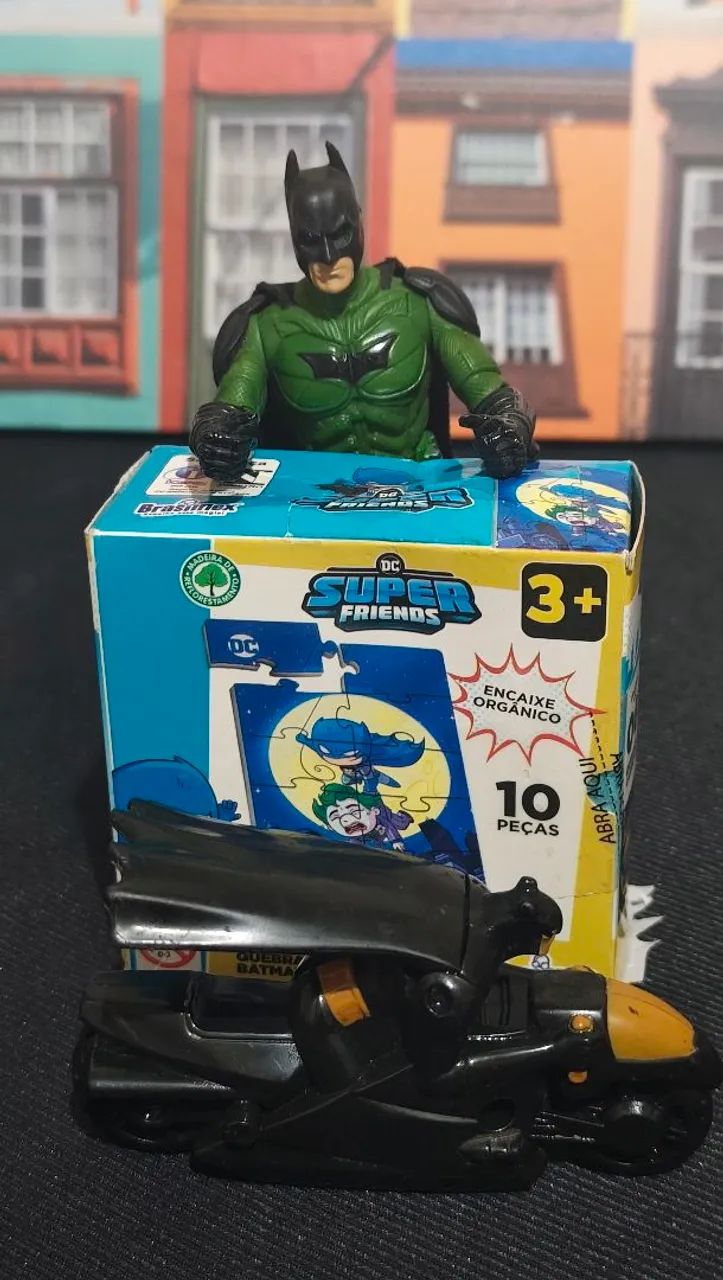 Kit Batman: Figura, Moto e Quebra Cabeça - Foto 3