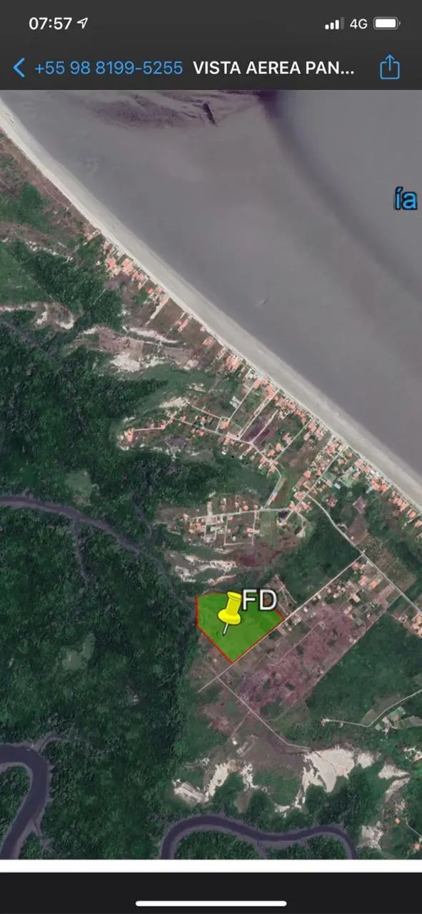 PRAIA DE PANAQUATIRA: Terreno de 28.000 m2 a venda - Ilha de São Luis-MA