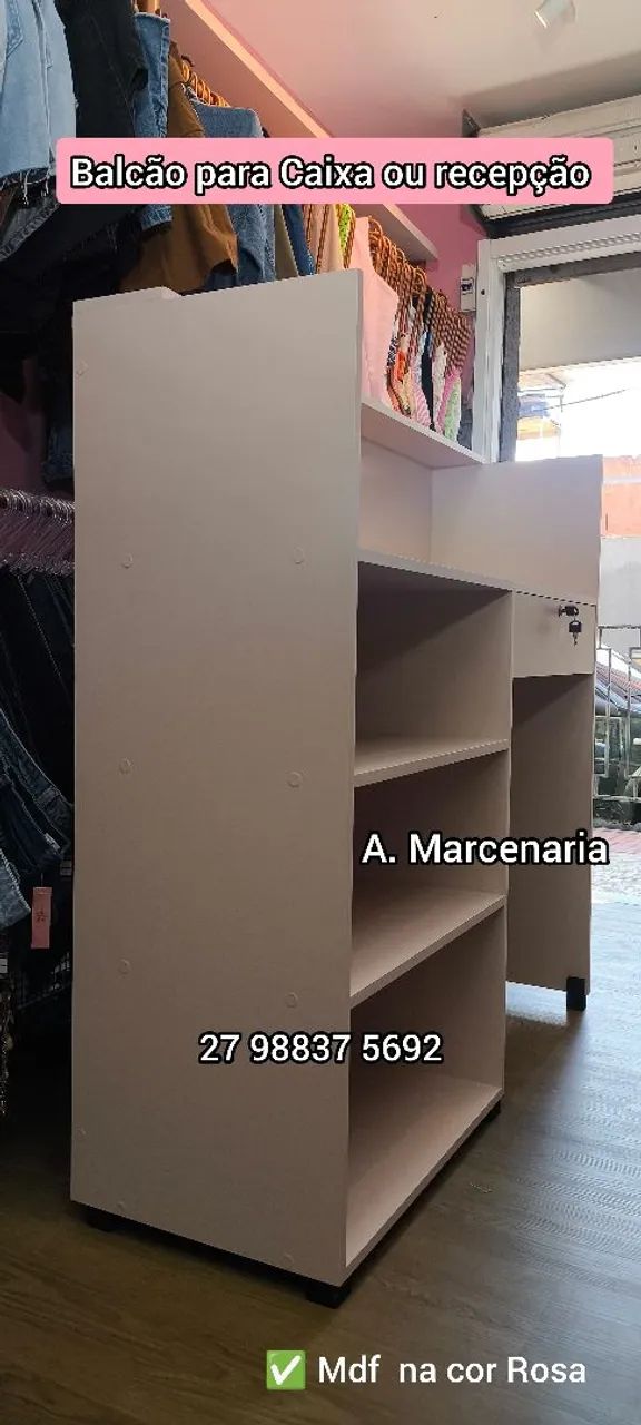 Balcão cor Rosa ( fabricação própria) - Foto 4
