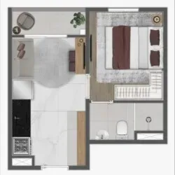 PLANTA 25m²