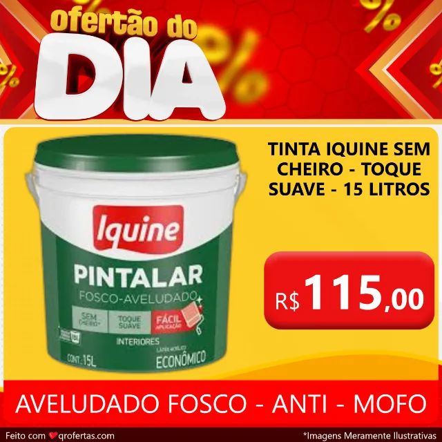 TINTA IQUINE BALDE - COR: BRANCO NEVE - ANTI MOFO - ACABAMENTO AVELUDADO - BRANCO FOSCO  - Foto 6