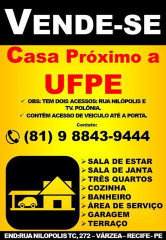 Vende-se Casa Próximo a UFPE