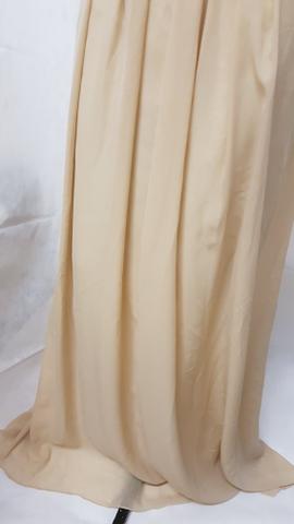 Novo: vestido longo tomara que caia em chiffon plus size cor champagne 9xl - Foto 5