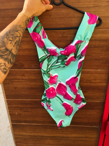 ?Body floral ?tecido canelado disponível ainda ? - Foto 5