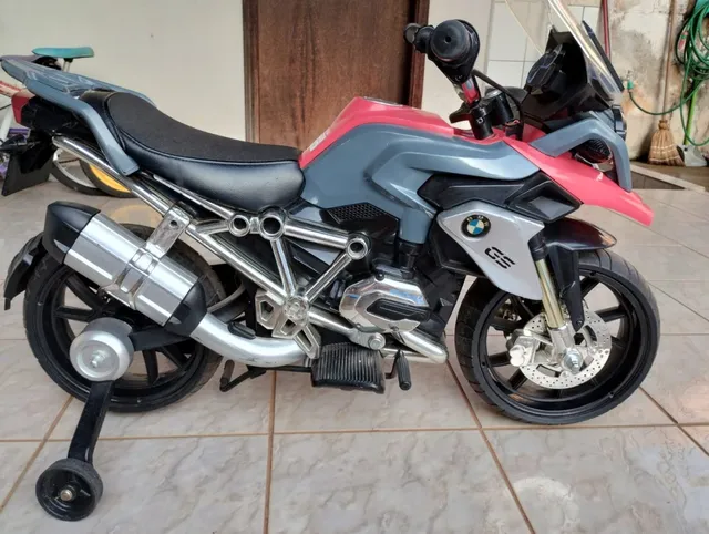 Moto Elétrica Infantil BMW S1000RR 12V Com Rodinha P Crianças De 3