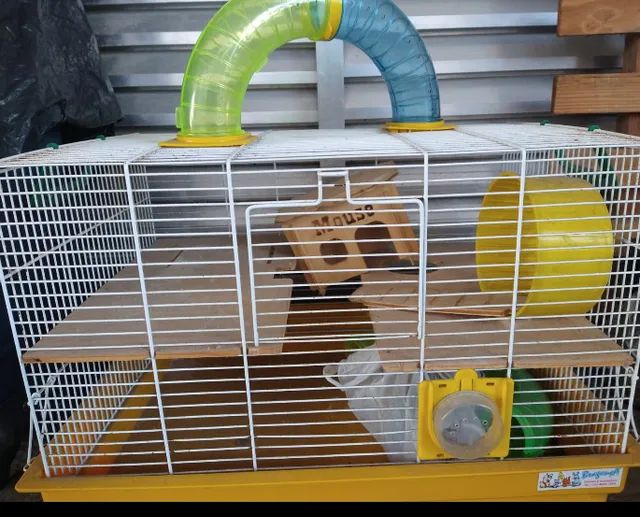 Gaiola para hamster semi nova 