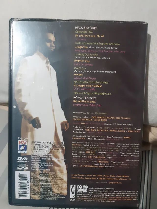 Dvd Kirk Franklin Live - Foto 3