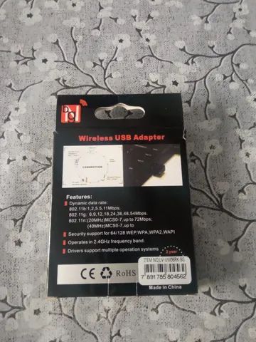 Adaptador Wi-Fi Usb Wireless Wifi - Computadores E Acessórios.