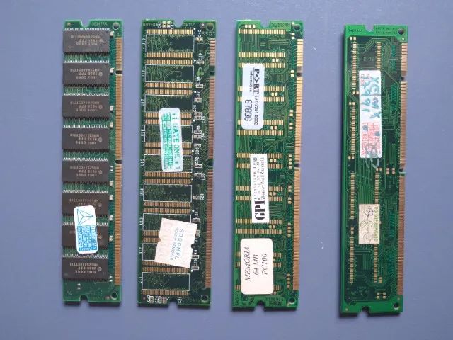 Lote - Memória Ram Dimm - 1 De 128mb, 2 De 64mb E 1 De 32mb - Foto 2