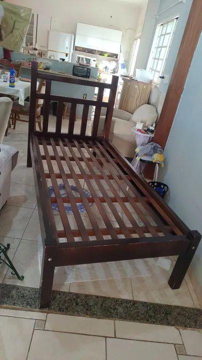Cama solteiro madeira maciça  - Foto 3
