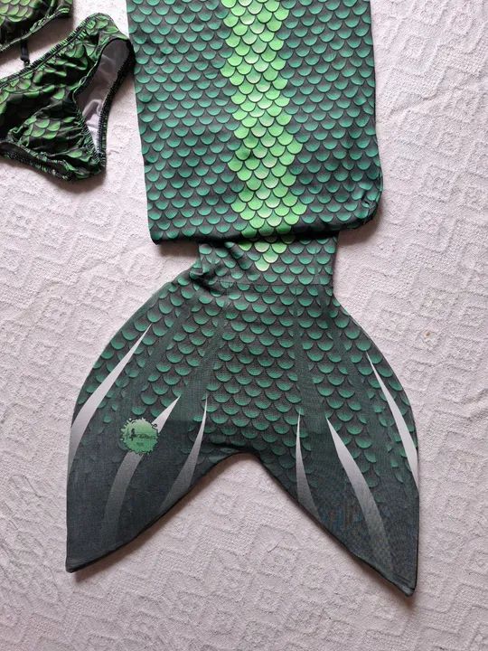 Kit cauda de Sereia para infantil - Verde - Foto 2