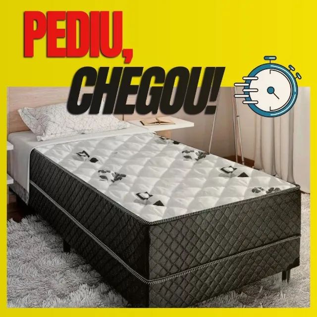 Cama Solteiro Box - Envio Rápido