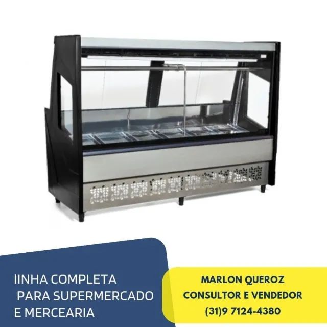 Balcão de Açougue Polar Preto 2M 