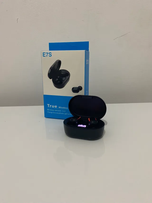 Fone de ouvido sem fio Bluetooth E7S TWS