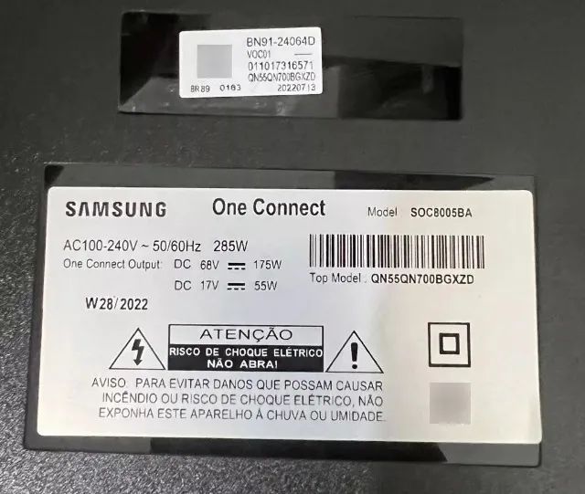 One Connect Qled Bn91-24064d Para Tv Samsung Qn55qn700bgxzd com Controle remoto Original - Foto 6
