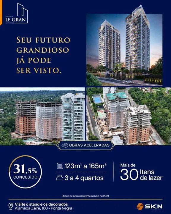 Legran Ponta Negra 123 M² - Foto 2