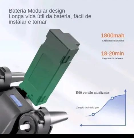 Drone E88 2 câmera  - Foto 2