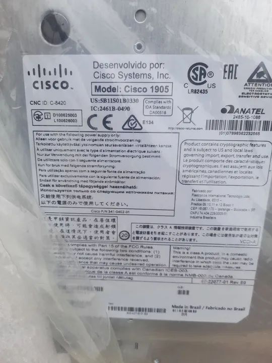 Roteador Cisco 1900 Mod-1905 - Foto 4