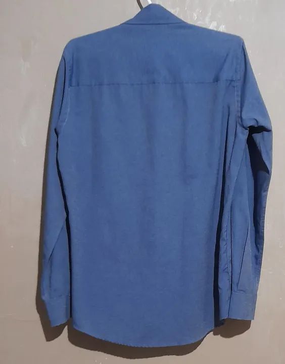 Camisa Tricoline Azul Soyleh P  - Foto 2