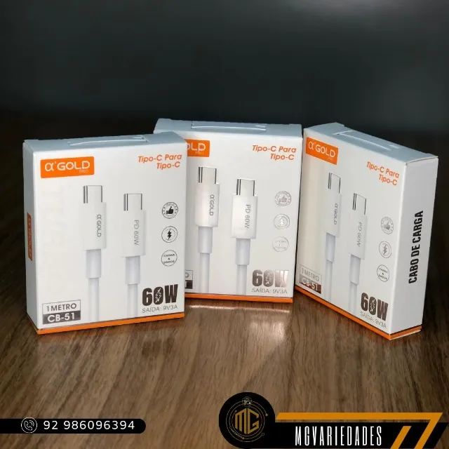 Cabo Tipo C para Tipo C turbo 60W