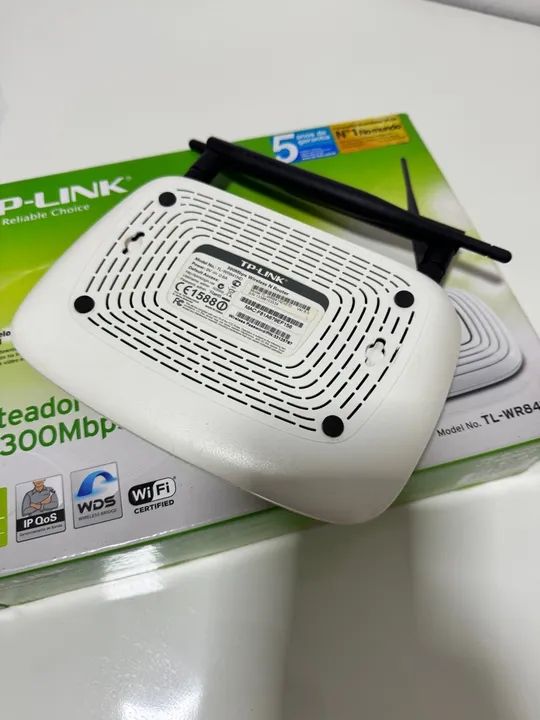 Roteador TpLink wireless N 300mbp usado perfeito na caixa - Foto 6