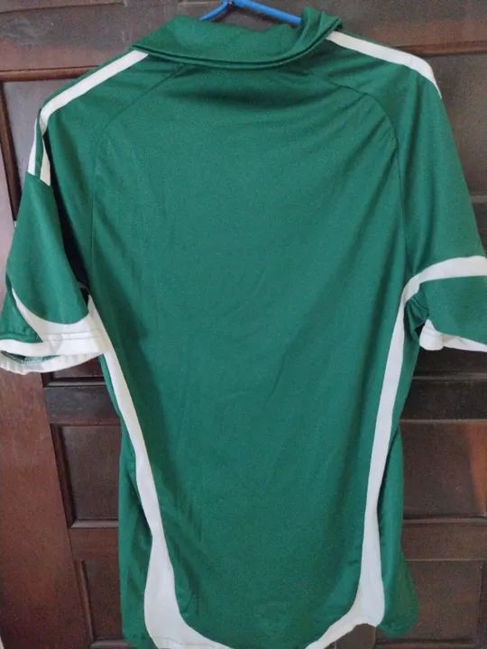 Camisa Palmeiras Verde 2009 Gola sem patrocínio Adidas P - Foto 4