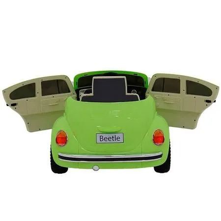 Carro Elétrico infantil Beetle 12V Verde Bel com controle. - Foto 4