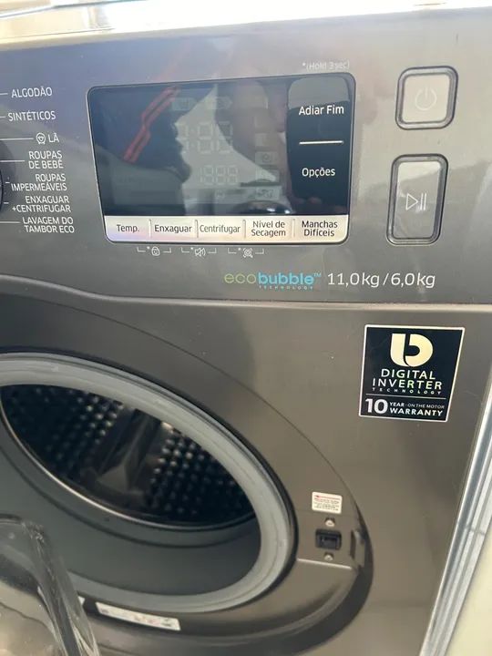 Lava e seca Samsung 10.2 kg  grafite  - Foto 2