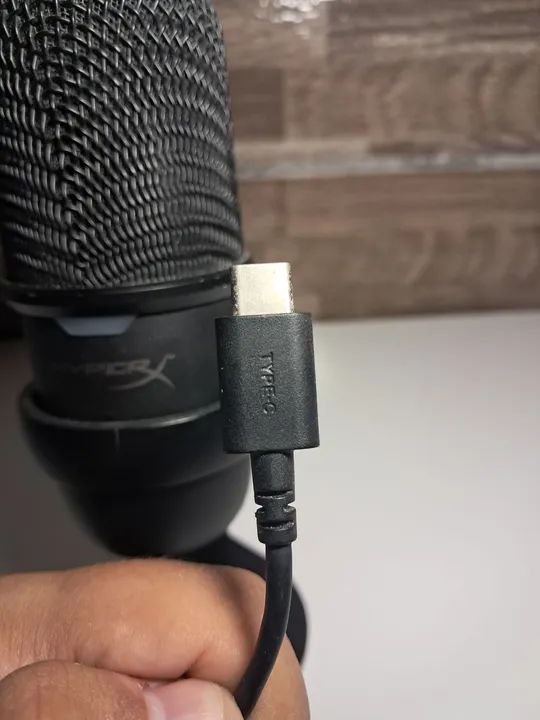 Microfone HyperX SoloCast USB/PLUG AND PLAY- USADO - Foto 2