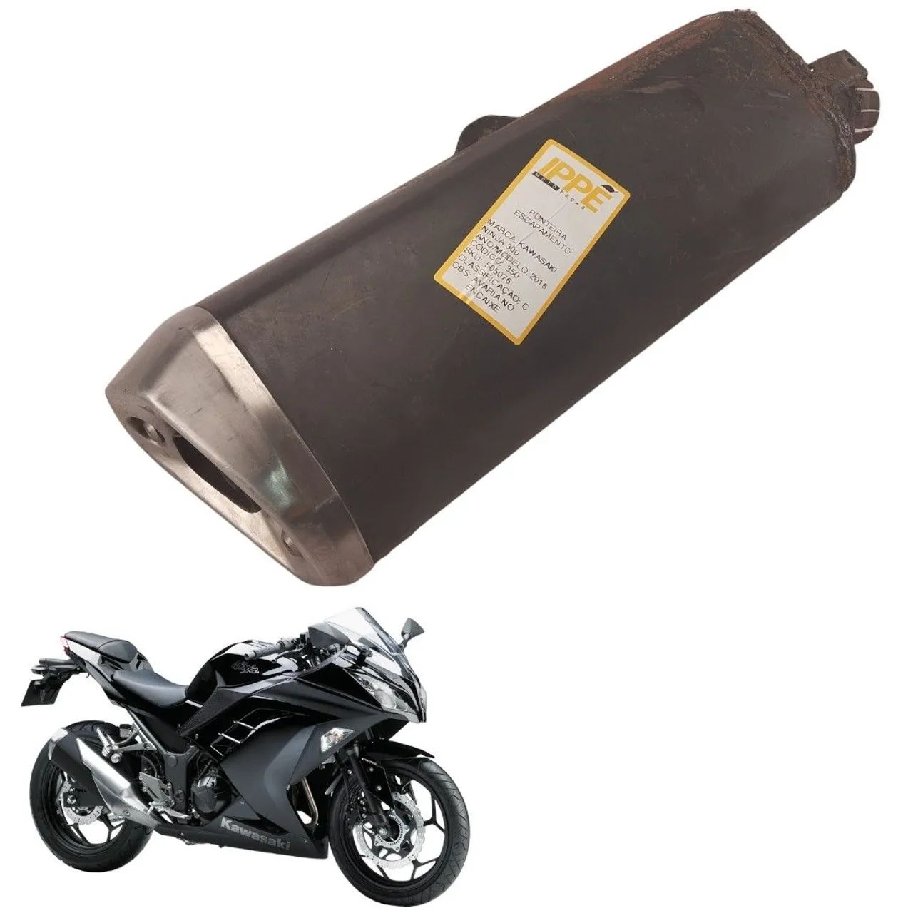 Ponteira Escapamento Avaria Kawasaki Ninja 300