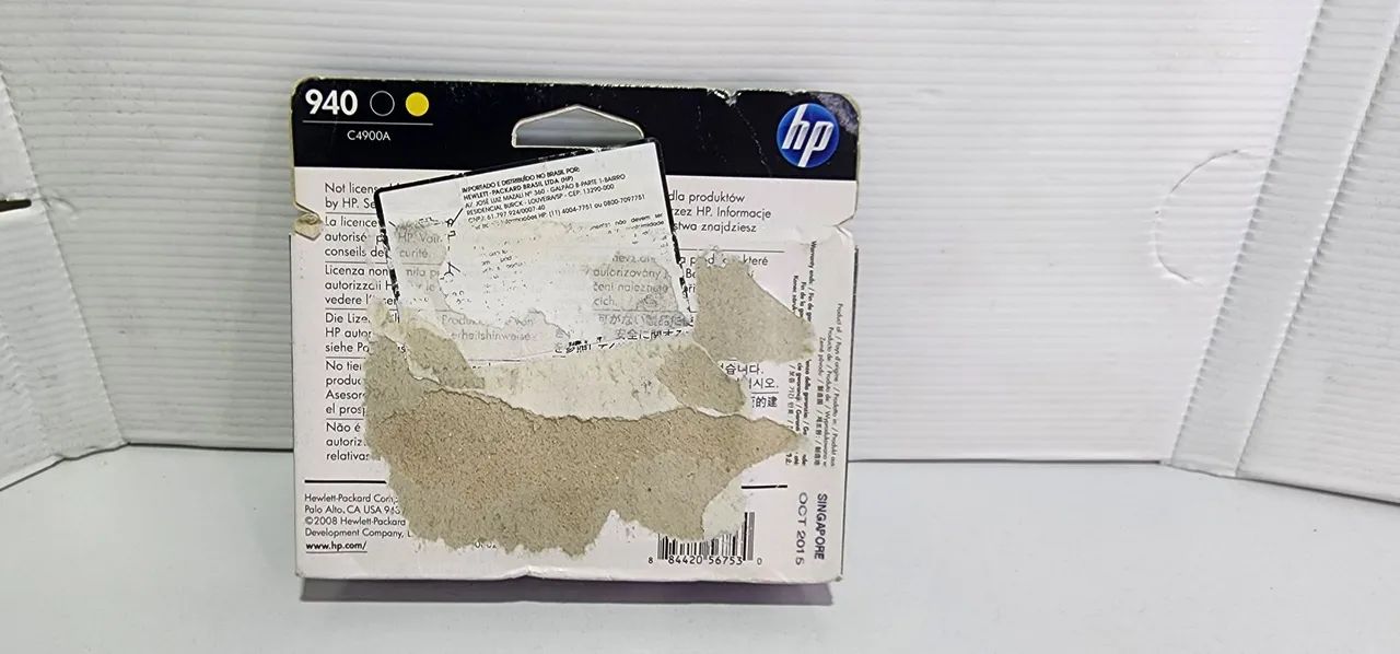 Cabeça de impressão hp original 940 c4900a yellow black VENCIDO  cx avariada  - Foto 2