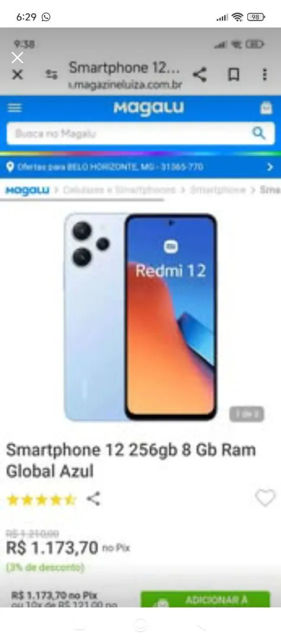 Vendo xiaomi note 12