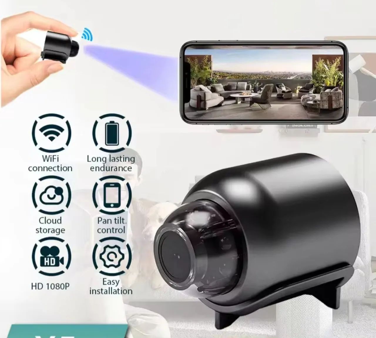 Mini câmera wifi 