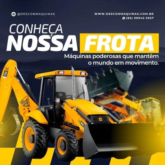 ALUGUEL DE MÁQUINAS PESADAS - RETROESCAVADEIRA - DIÁRIA