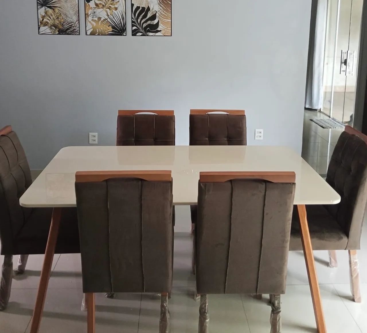 Mesa de Jantar 6 Lugares Retrô Pronta Entrega  - Foto 4