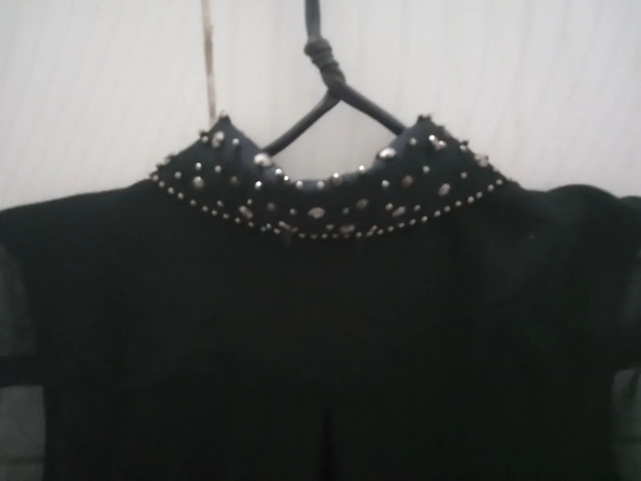 Camisa Preta Marisa Feminina N;40 - Foto 4