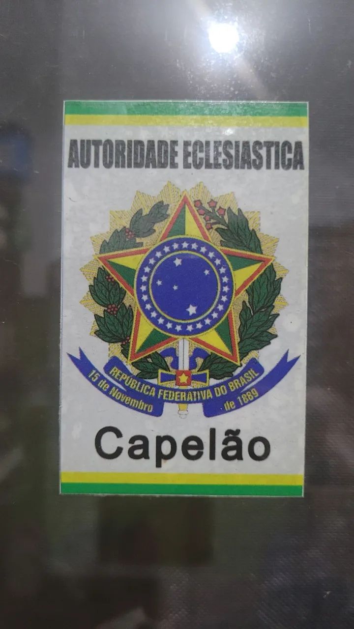 Adesivo autoridade eclesiástica capelão  - Foto 2