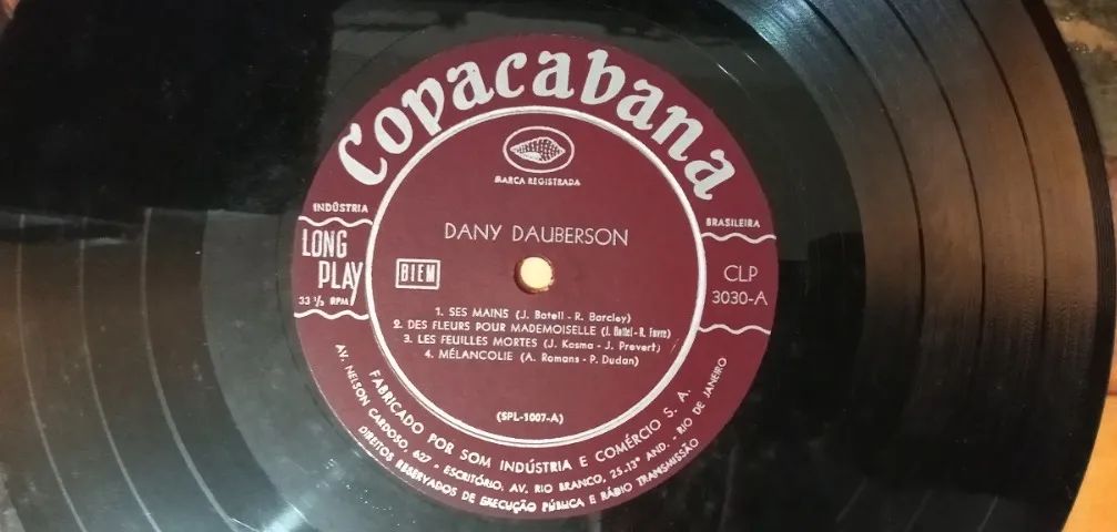 Disco da Dany Dauberson - Raridade dos anos 50/60  - Foto 3