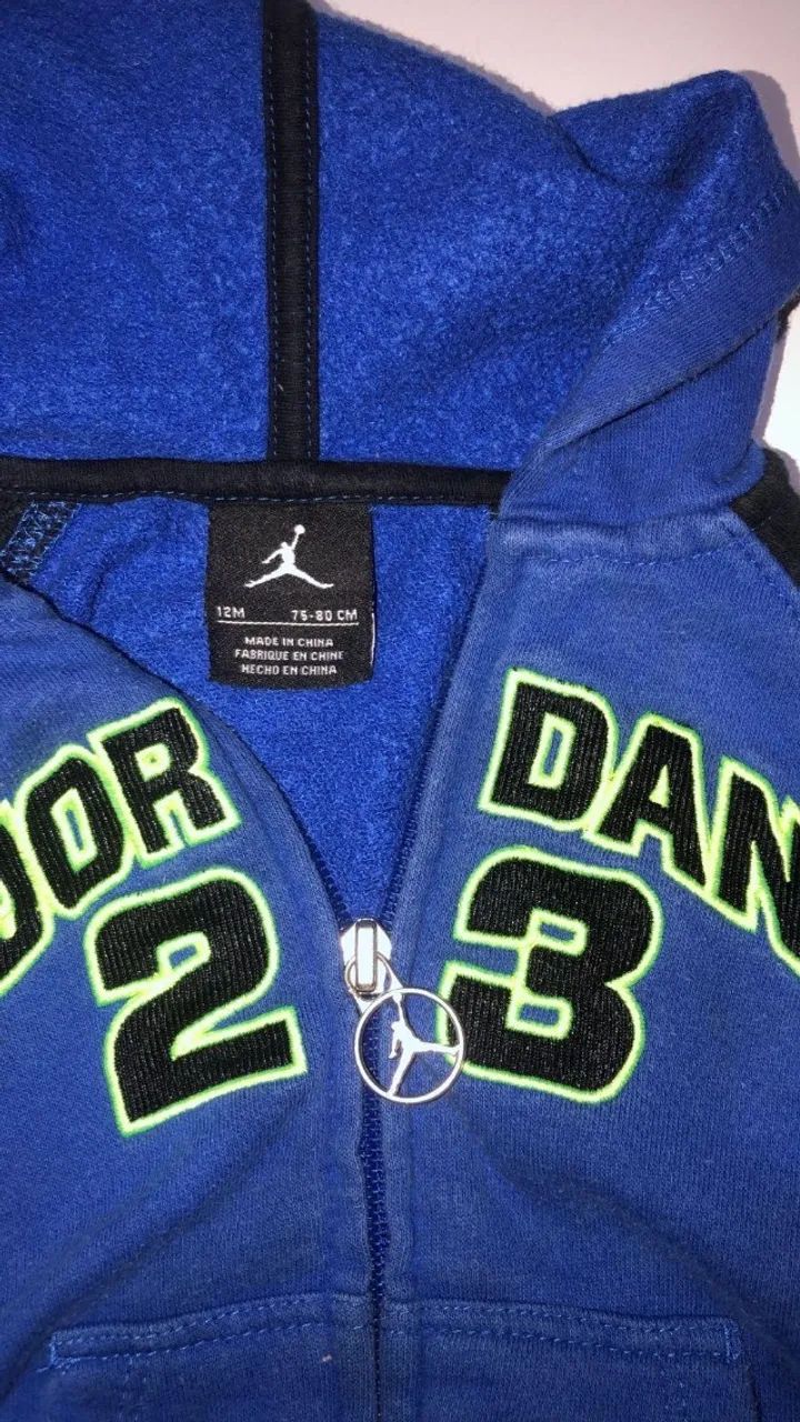 Blusas de moletom Jordan tamanho 12 meses importada (Desapego) - Foto 2