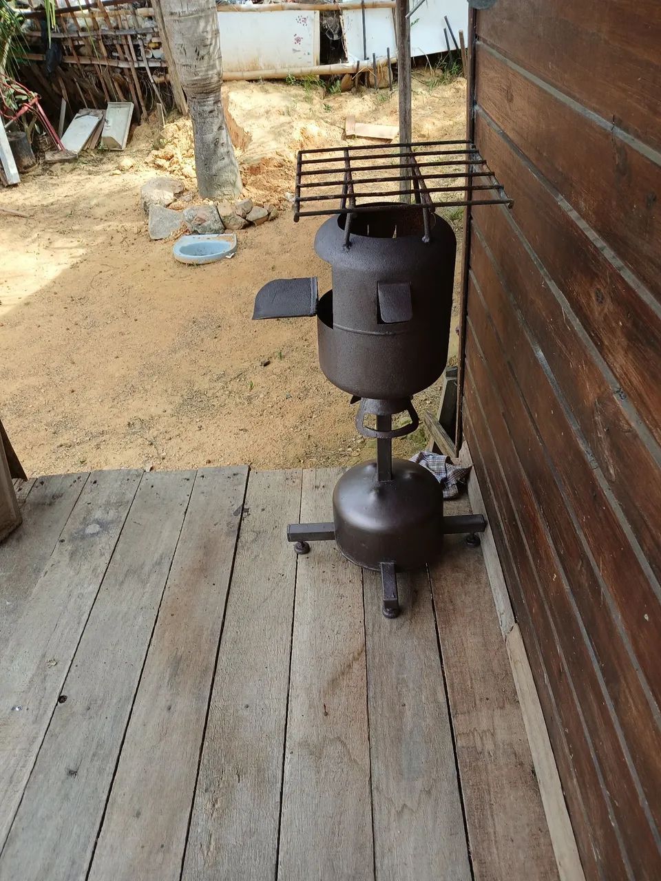 Fogareiro a lenha de ferro - Foto 2