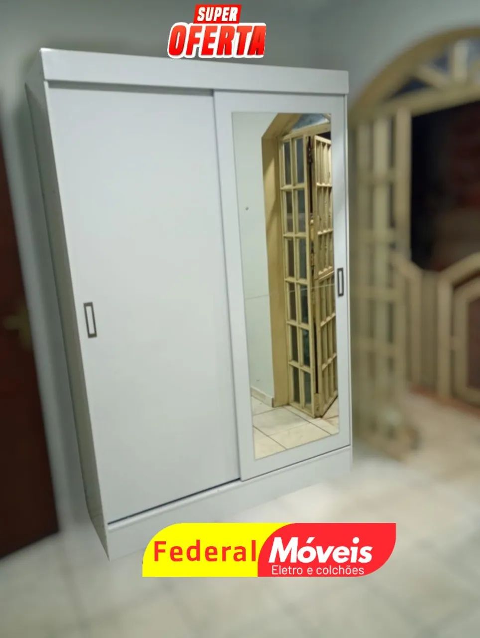 Guarda Roupa 2 Portas de Correr Novo - Moderno e Funcional!