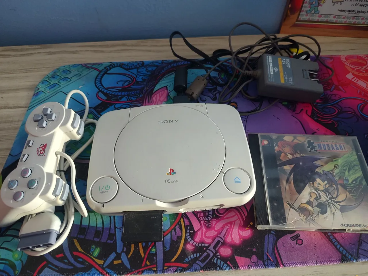 Playstation PSOne Completo desbloqueado + Jogo Musashi
