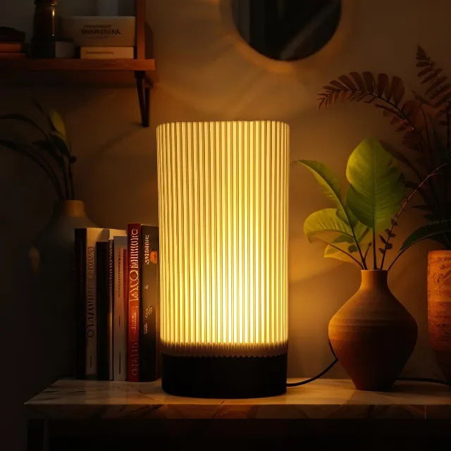 Luminária Axis - Abajur Decorativo de Mesa LED