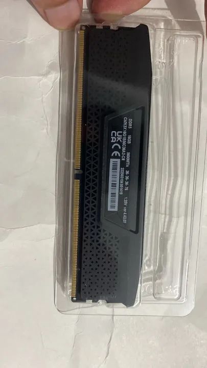 Memória RAM Corsair Vengeance DDR5 16GB 5600MHz - Nova - Foto 3